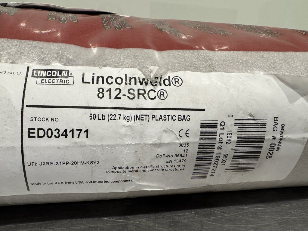 Lincoln 812-SRC 50Lb Bag Submerged Arc Flux Lincolnweld ED034171 NEW!