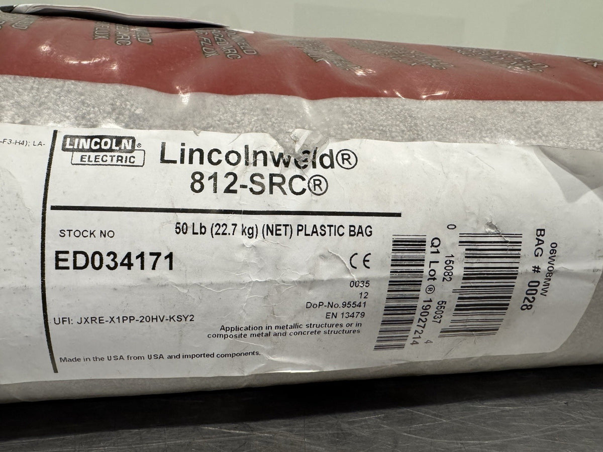 Lincoln 812-SRC 50Lb Bag Submerged Arc Flux Lincolnweld ED034171 NEW!