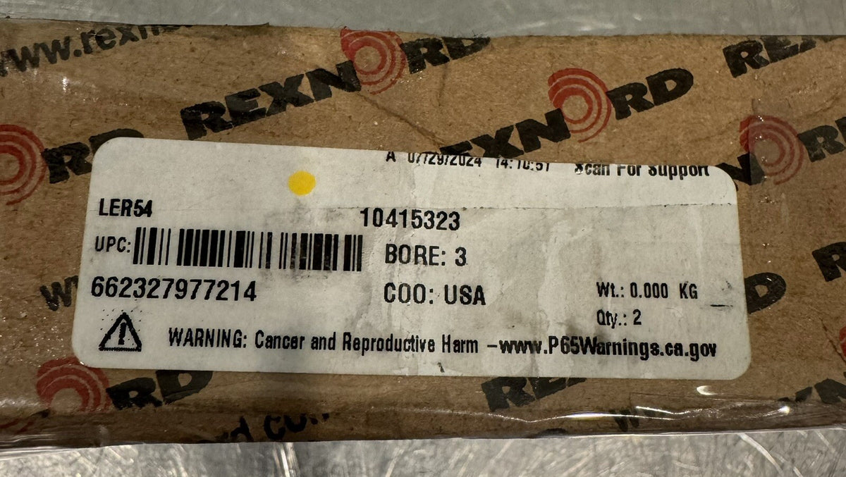Rexnord 10415323 Lip Seal LER54 NEW! FREE SHIPPING!