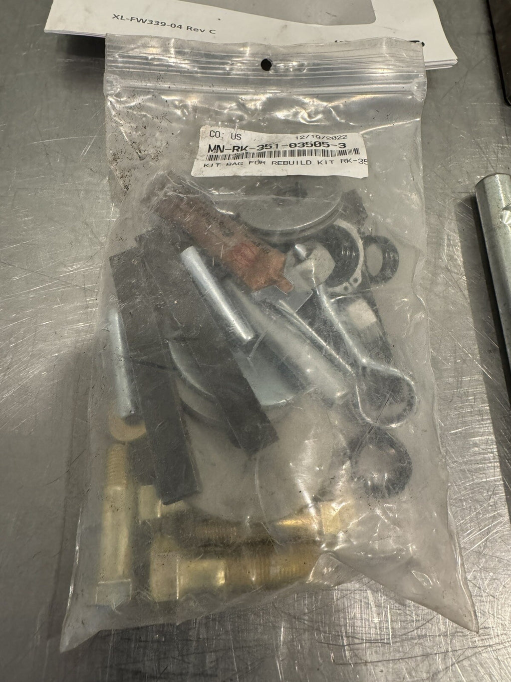 SAF Holland RK-351-03505-3 Air Release Rebuild Kit NEW IN BOX! FREE SHIPPING!