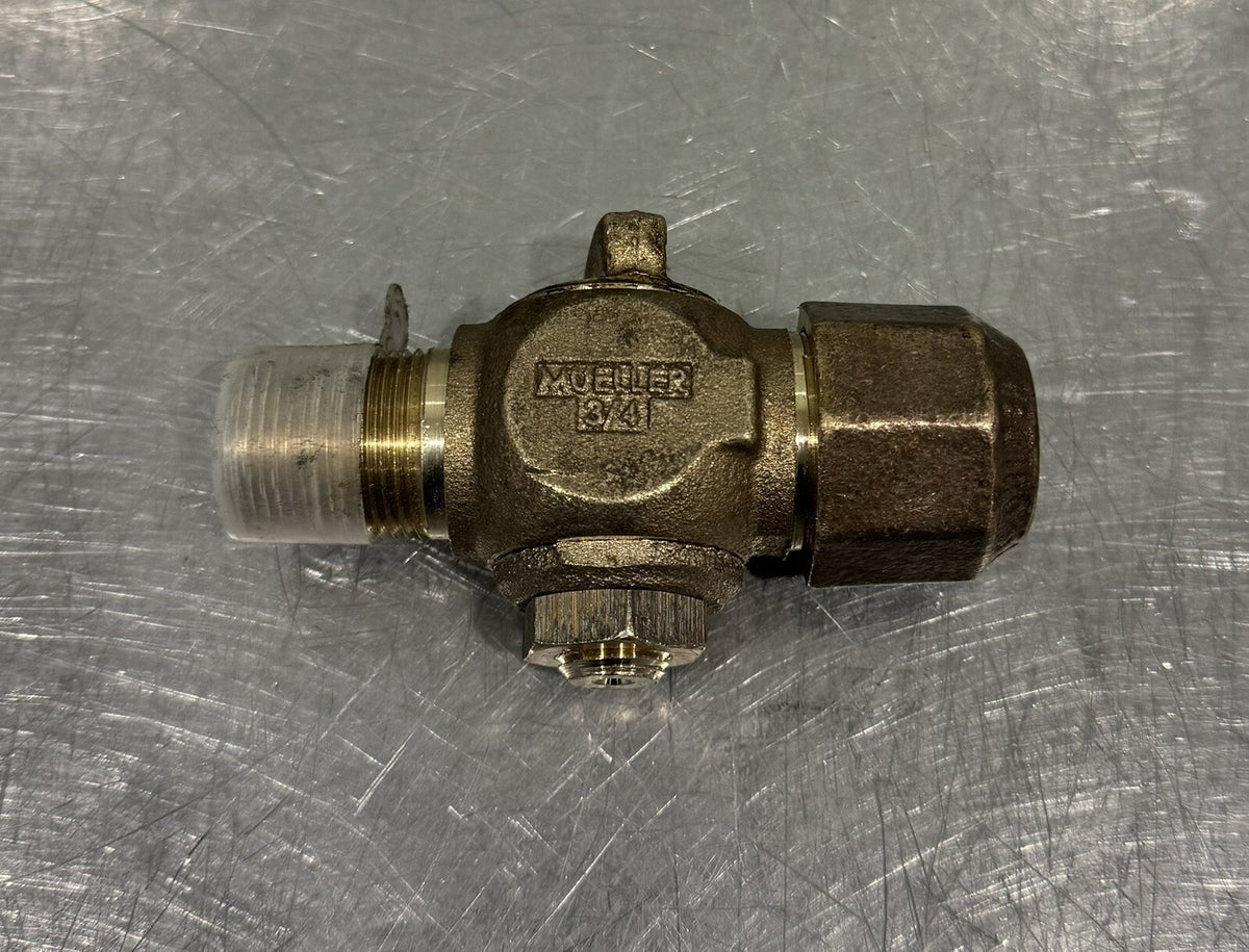Mueller 3/4” Valve Brass Ball Valve Stop Shut Off NEW! FREE SHIPPING!