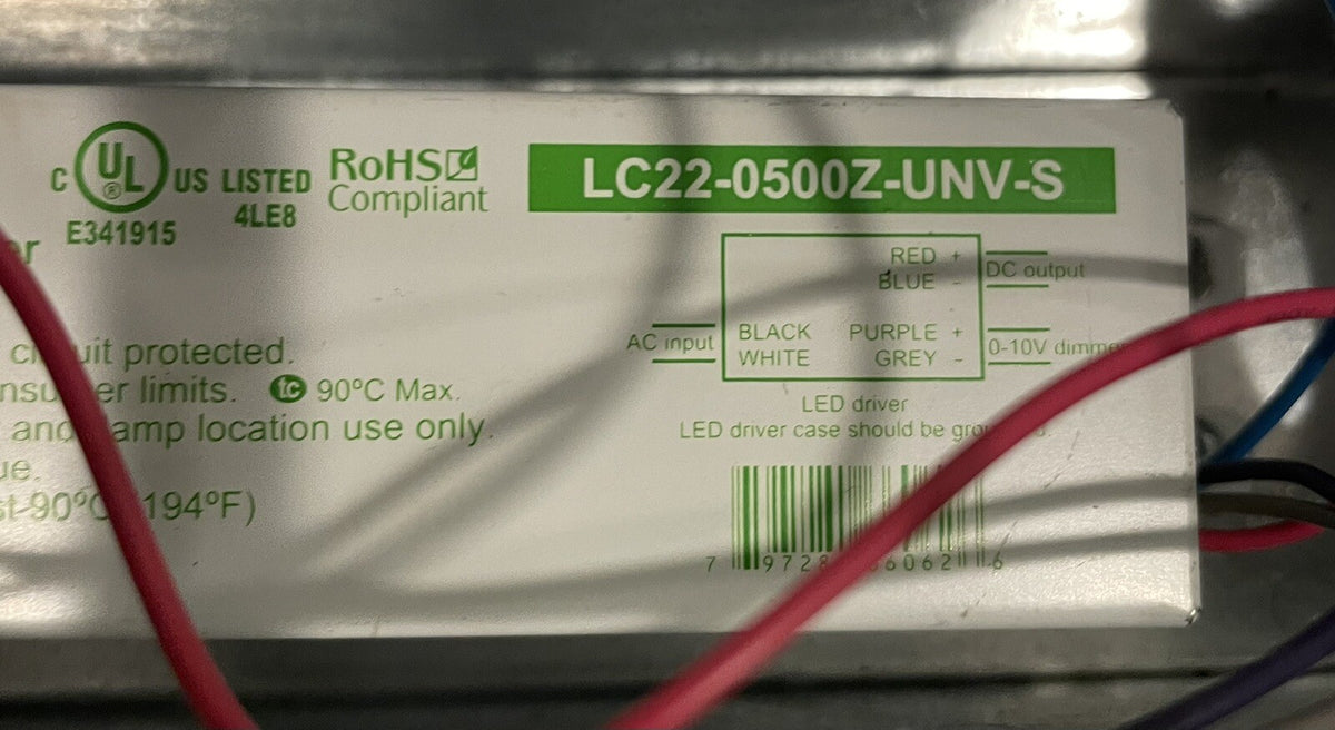 Hatch Lighting LC22-0500Z-UNV-S LED Power Supply In Case NEW! FREE SHIPPING!