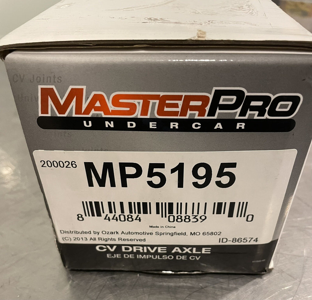 MasterPro MP5195 CV Axle Shaft NEW IN BOX! FREE SHIPPING 