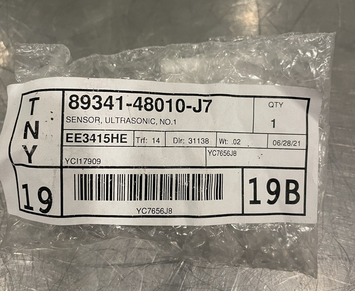 Toyota 89341-48010-J7 Park Sensor Ultrasonic Sensor No. 1 NEW! FREE SHIPPING!