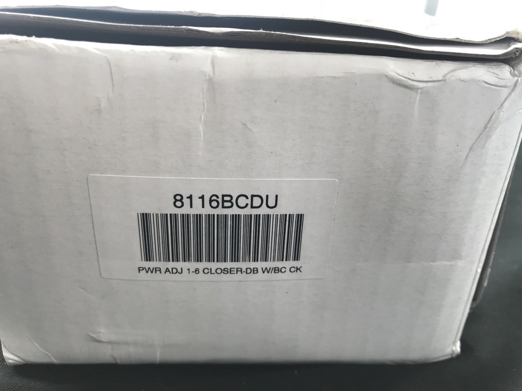 DC Door Closer 8116BCDU Aluminum 8116 Series Power Adjust 1-6 NEW IN BOX