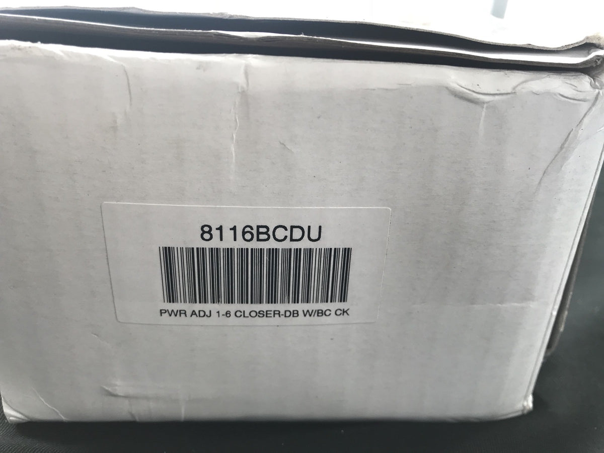 DC Door Closer 8116BCDU Aluminum 8116 Series Power Adjust 1-6 NEW IN BOX