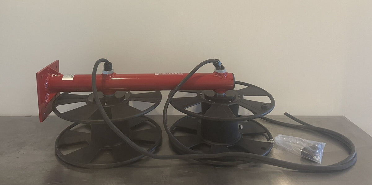 Reelcraft T-2464-0 Cable Reel Hand Crank Dual Stacked NEW! FREE SHIPPING!