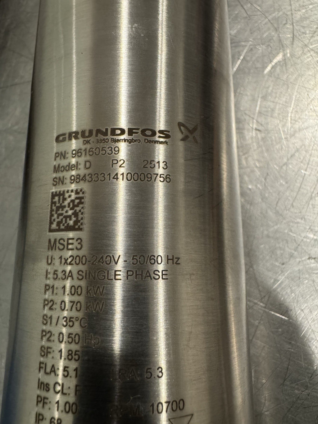 Grundfos 5 SQE05-180 Submersible Pump 96160175 W/ 150’ Cable & 150’ Wire NEW!