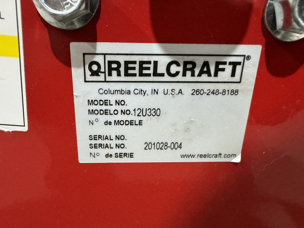 Reelcraft 12U330 Spring Return Hose Reel W/ Hose NEW! FREE SHIPPING!