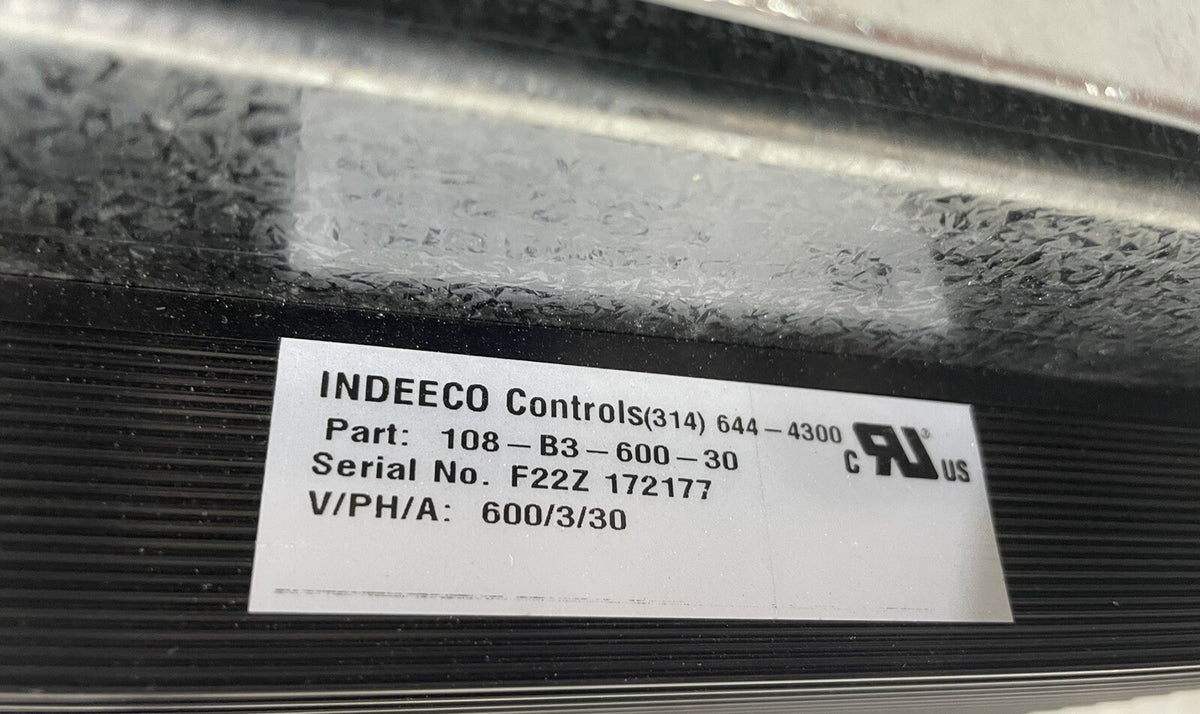 Brasch BH-101-352358 Electric Duct Heater Indeeco 108-B3-600-30 NEW! SHIPS FREE!