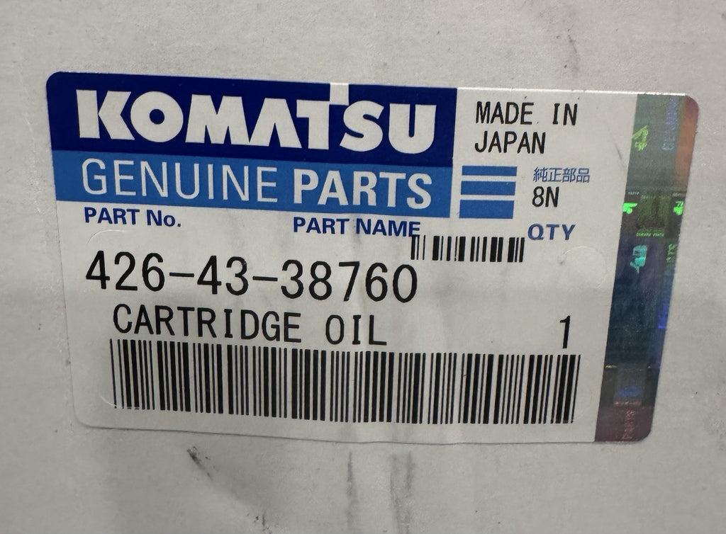 Komatsu 426-43-38760 Hydraulic Oil Filter Element Cartridge Genuine NEW!