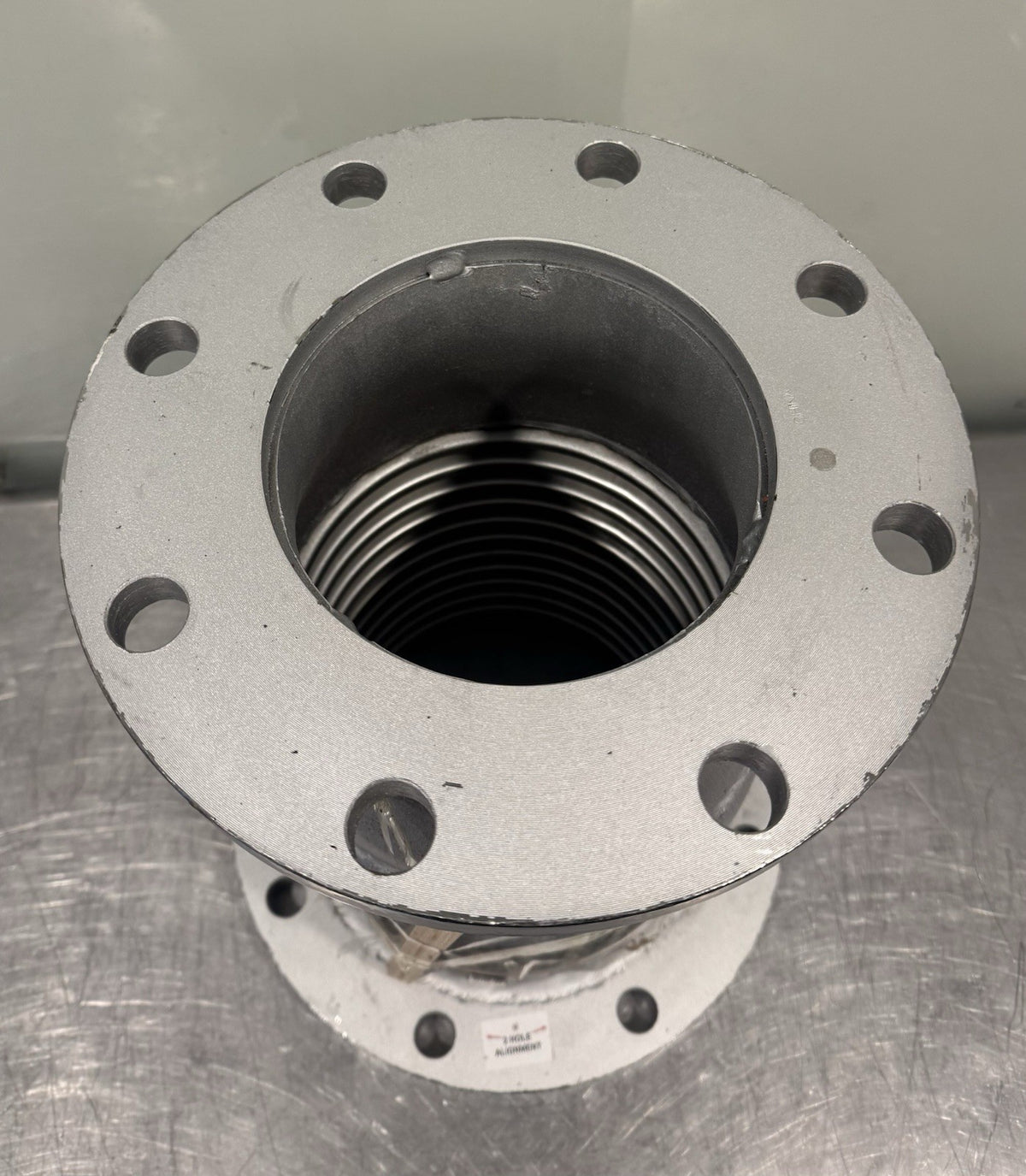 8" X 6" Reducer Flexible Braided Flanged 8 Hole Stainless Steel Braid 17” NEW!