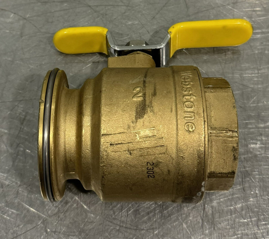 Webstone Nibco 2” Brass Valve 600 WOG NEW! FREE SHIPPING!