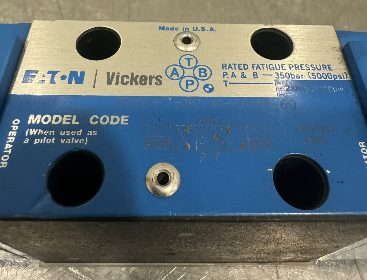 Eaton DG4V-3-6C-M-U-H7-60 Solenoid Operated Directional Control Valve NEW!