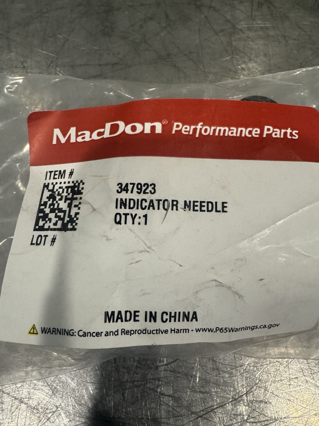 MacDon 347923 Indicator Needle Genuine NEW! FREE SHIPPING!
