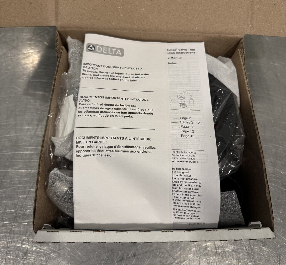 Delta T14235-BL Shower Trim Saylor 14 Series Black NEW IN BOX! SHIPS FREE!