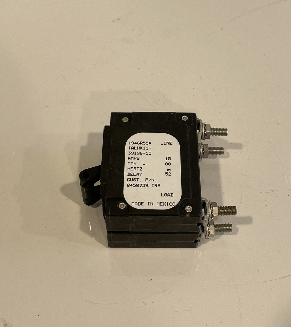 Airpax Sensata IALHK11-39196-15 Circuit Breaker NEW! FREE SHIPPING!