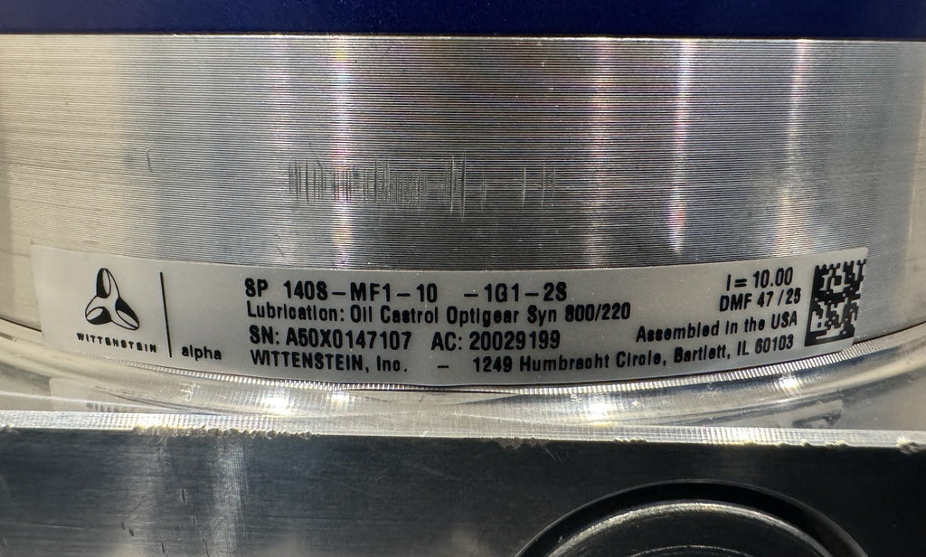 Wittenstein 140S-MF1-10-1G1-2S Gear Head Planetary Gearbox NEW! FREE SHIPPING!
