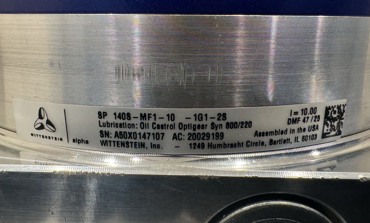Wittenstein 140S-MF1-10-1G1-2S Gear Head Planetary Gearbox NEW! FREE SHIPPING!