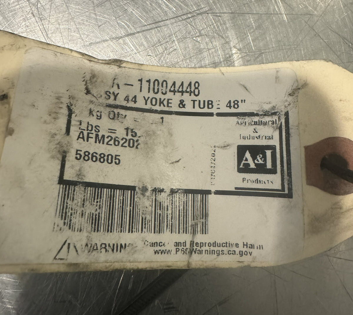 A&I 11004448 Yoke Tube Sleeve ASSY NEW WITH TAGS! FREE SHIPPING!