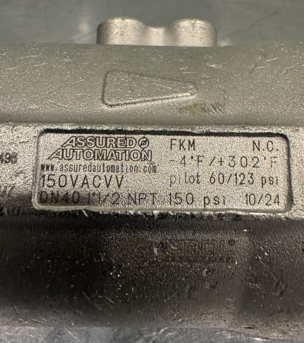 Assured Automation 150VACVV Compact Brass On/Off Valve NEW! FREE SHIPPING!
