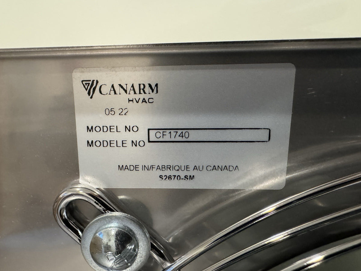 Esapco CF1740 Canarm Tube Fan 12” Stainless TF12 S.S. NEW IN BOX! FREE SHIPPING!