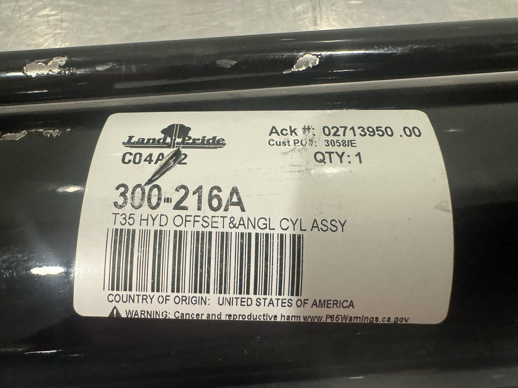 Cross 031014 Hydraulic Cylinder Land Pride 300-216A NEW! FREE SHIPPING!
