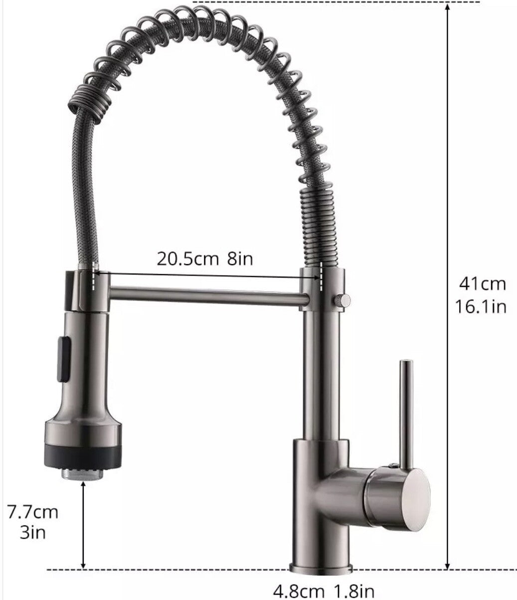 Gimli Pull Down Kitchen Faucet W/ LED Lights 1135-33N-LED-1P GI-US NEW!