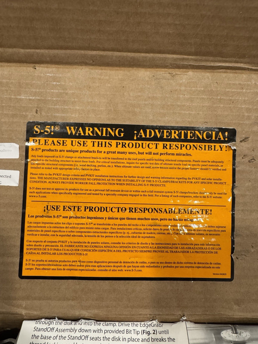S-5 PV2MOPV2STOM8M8T PVKIT Mid Grab Minor Box 60 PACK NEW! FREE SHIPPING!