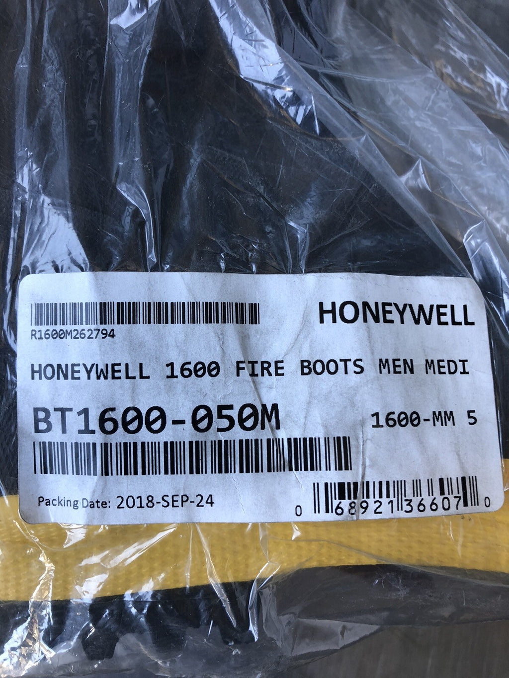 Honeywell BT1600-050M Genuine Insulated Steel Toe Firefighter Boot Size 5 NEW!