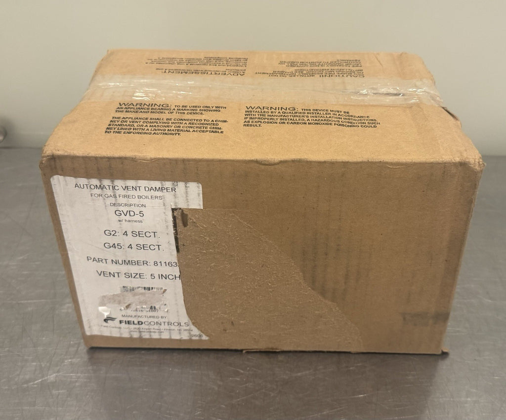 Field Controls GVD-5 Automatic Vent Damper Gas Fired Boilers NEW IN BOX!