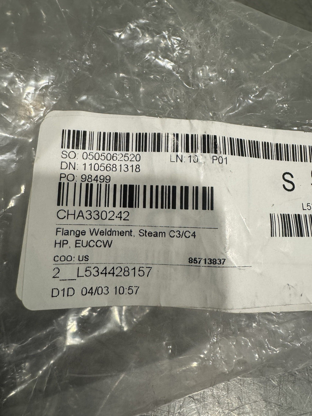 Champion 330242 Steam Flange Weldment Steam C3/C4 CHA330242 NEW! FREE SHIPPING!