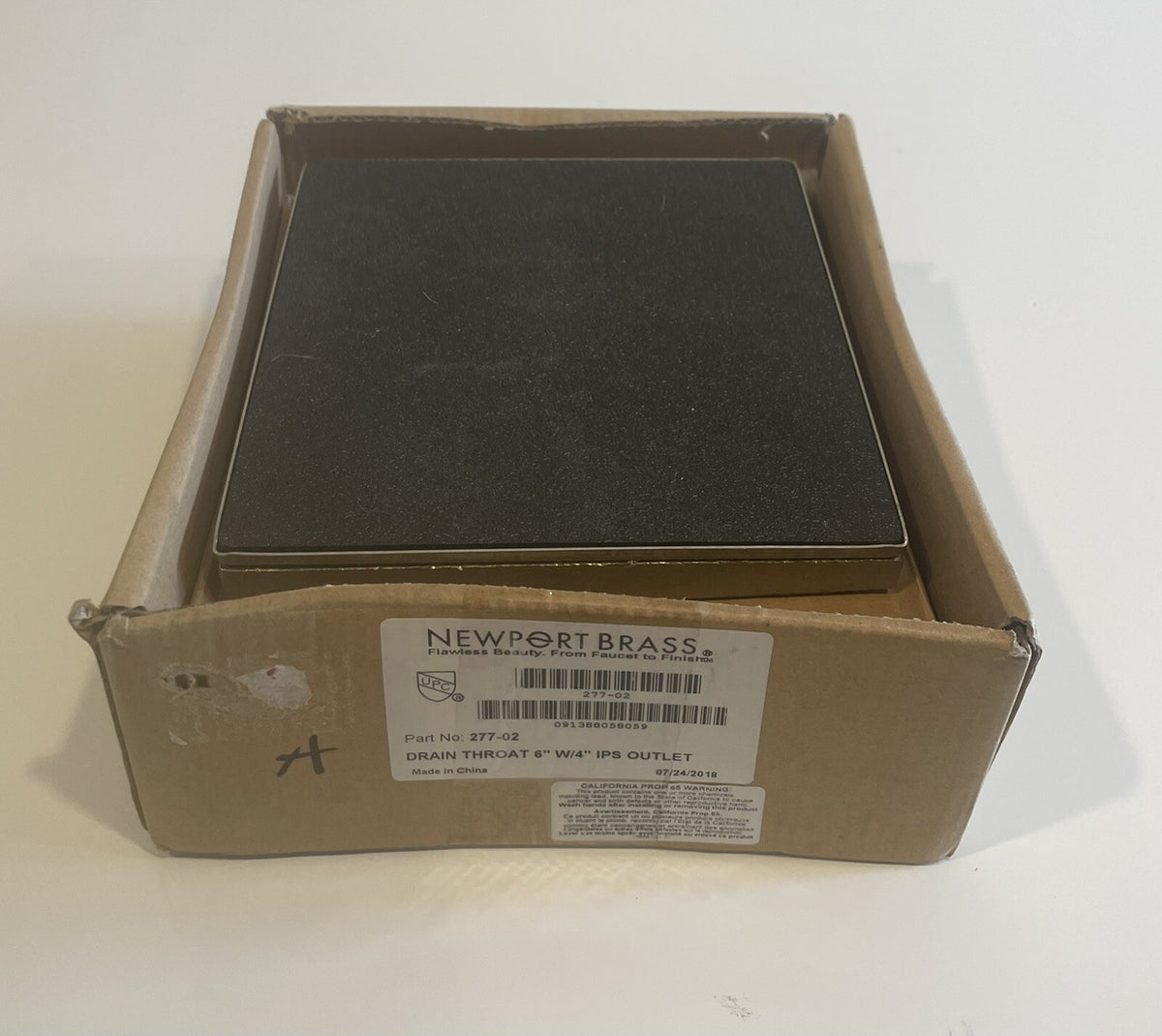 Newport Brass 277-02 6” Shower Drain Throat W/ 4” IPS Outlet NEW IN BOX!!