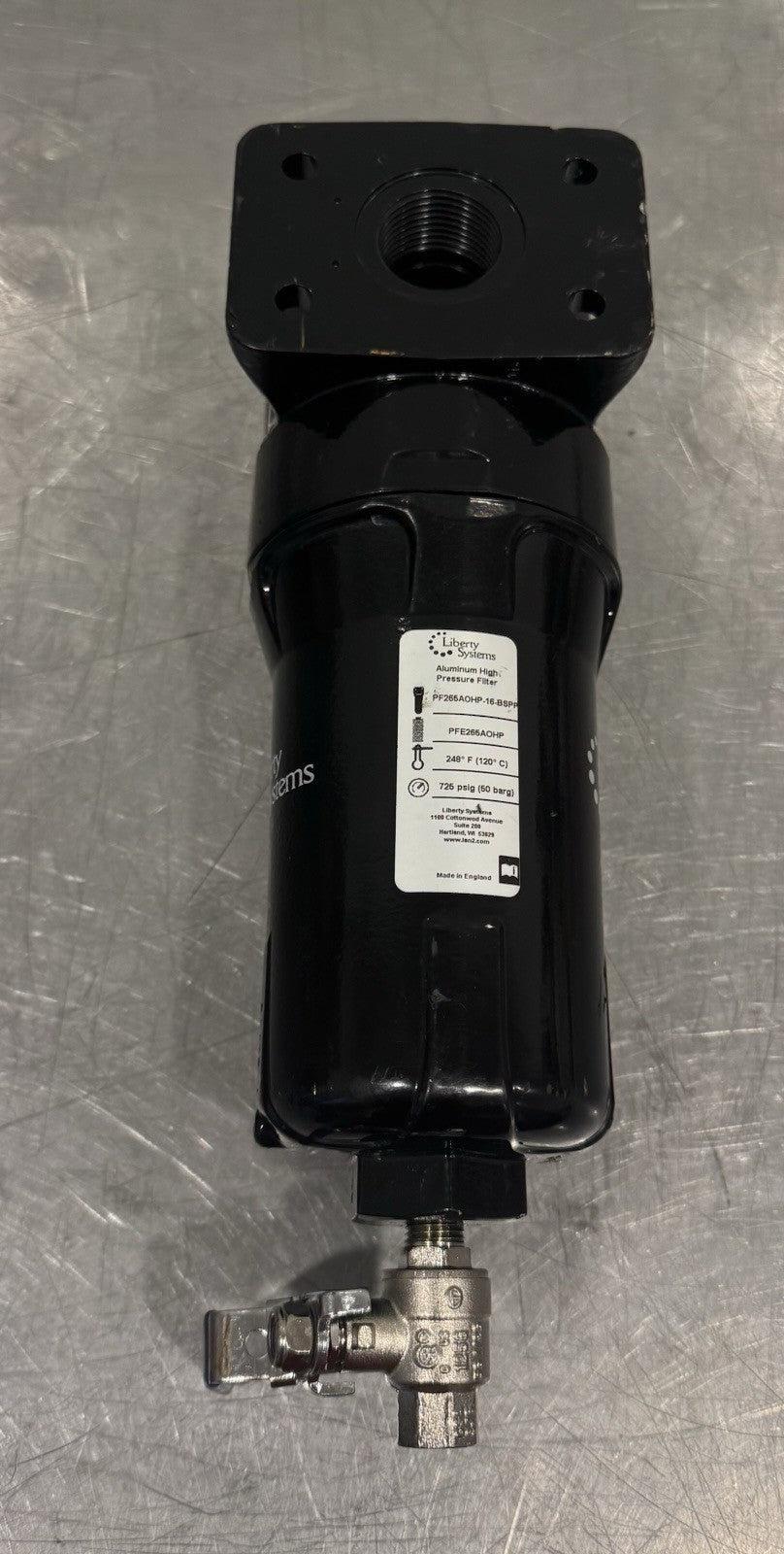 Liberty Systems PF265AOHP-16-BSSP Aluminum High Pressure Filter NEW! SHIPS FREE!