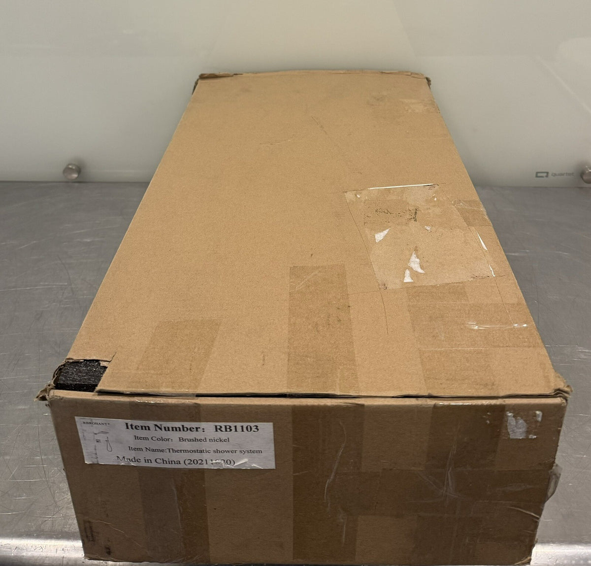 Rbrohant RB1103 Thermostatic Rainfall Shower System MISSING HANDLE NEW IN BOX!