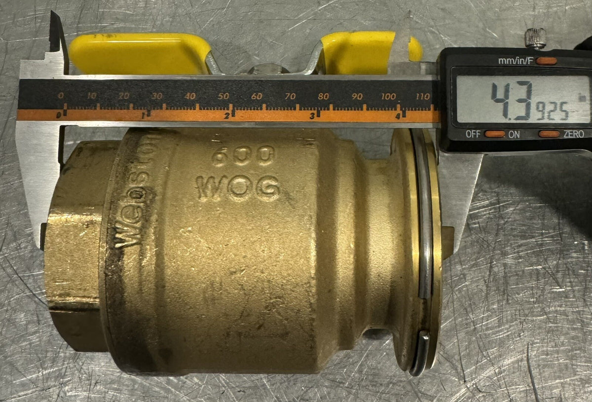 Webstone Nibco 2” Brass Valve 600 WOG NEW! FREE SHIPPING!