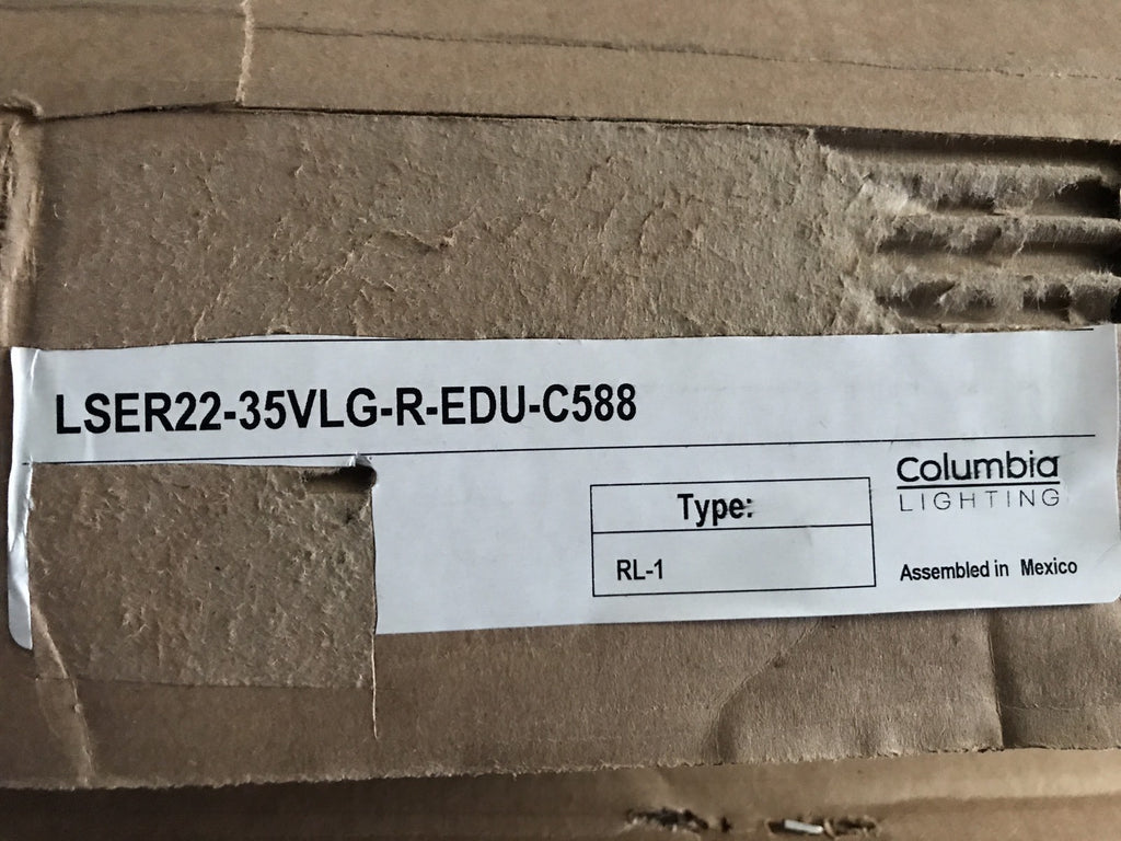 Hubbell Columbia Lighting LSER22-35VLG-R-EDU-C588 LED Troffer 2' X 2' NEW IN BOX