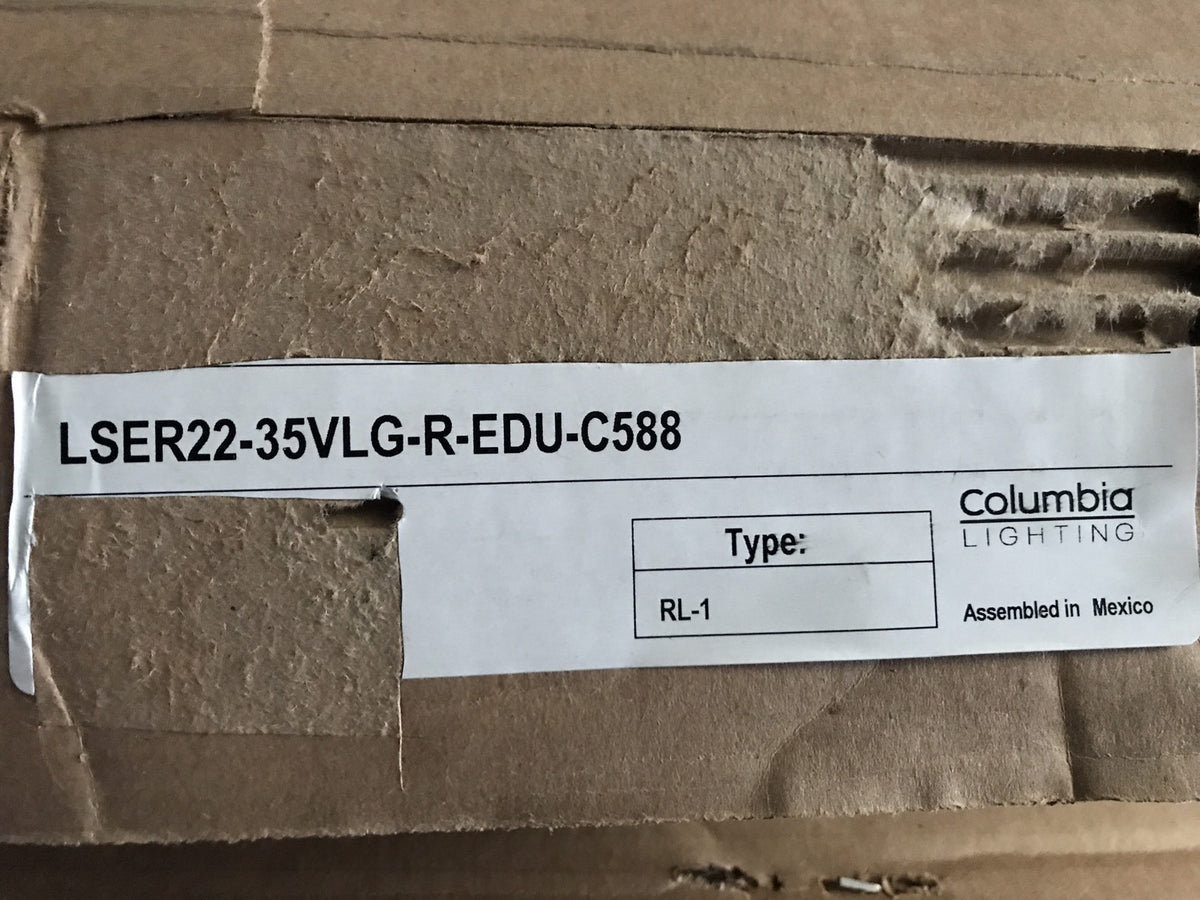 Hubbell Columbia Lighting LSER22-35VLG-R-EDU-C588 LED Troffer 2' X 2' NEW IN BOX