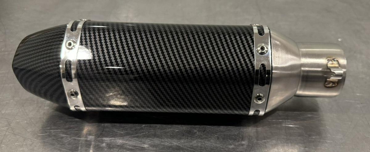 Carbon Fiber Motorcycle Exhaust Tip Kawasaki NEW IN BOX! FREE SHIPPING!