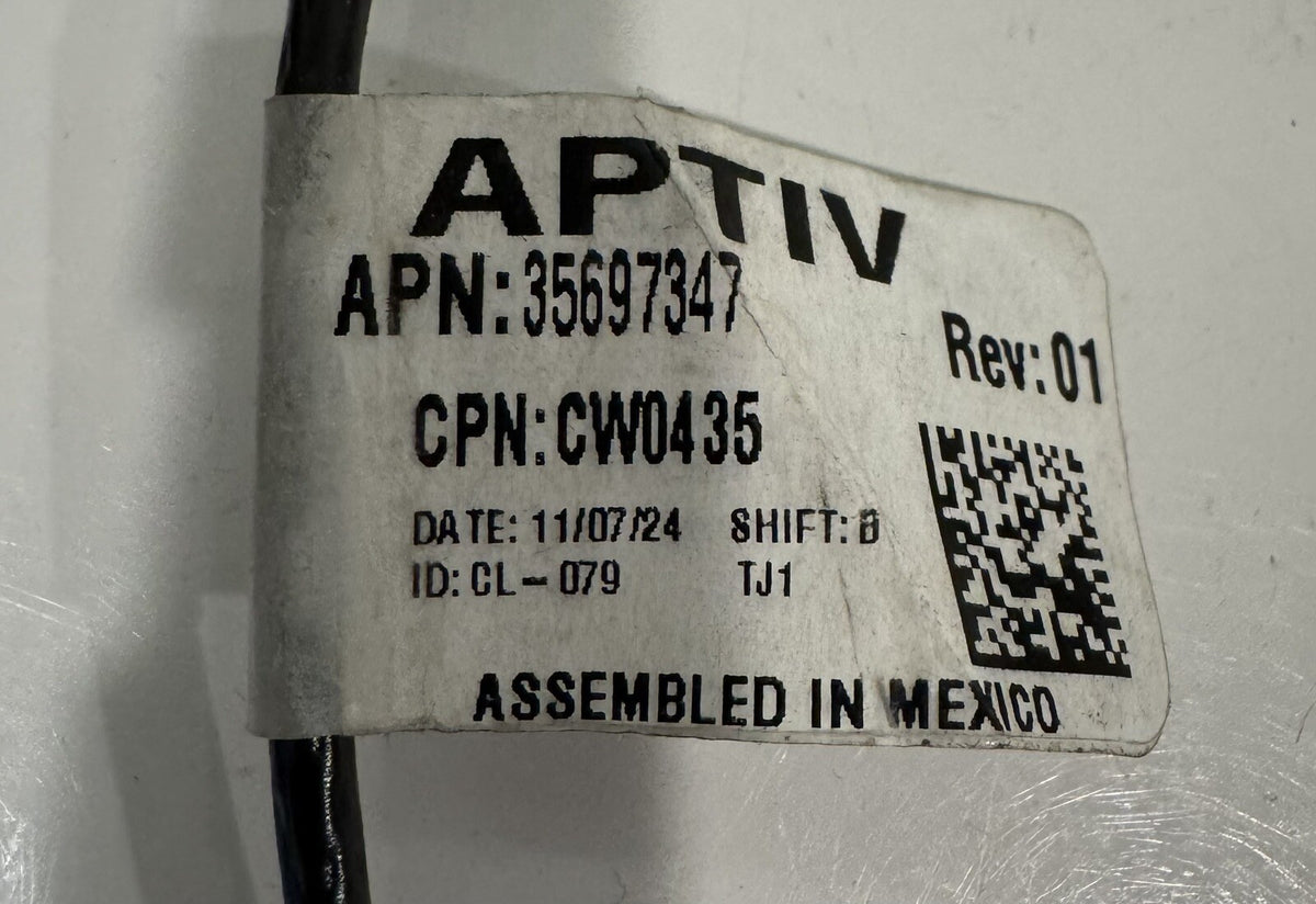 Aptiv 35697347 Delphi Wire Harness Coax Connector CW0435 NEW! FREE SHIPPING!