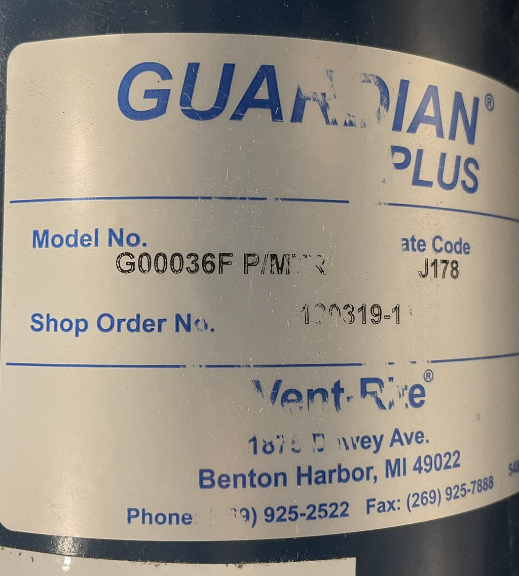 Vent Rite Guardian Plus CHV G00036F 1-1/2HP 3500RPM 3PH 208V Condensate Pump NEW