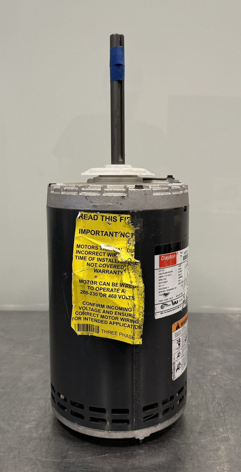 Dayton 24PR75 Condenser Fan Motor 2HP 208-230/460V 1140 RPM NEW! FREE SHIPPING!