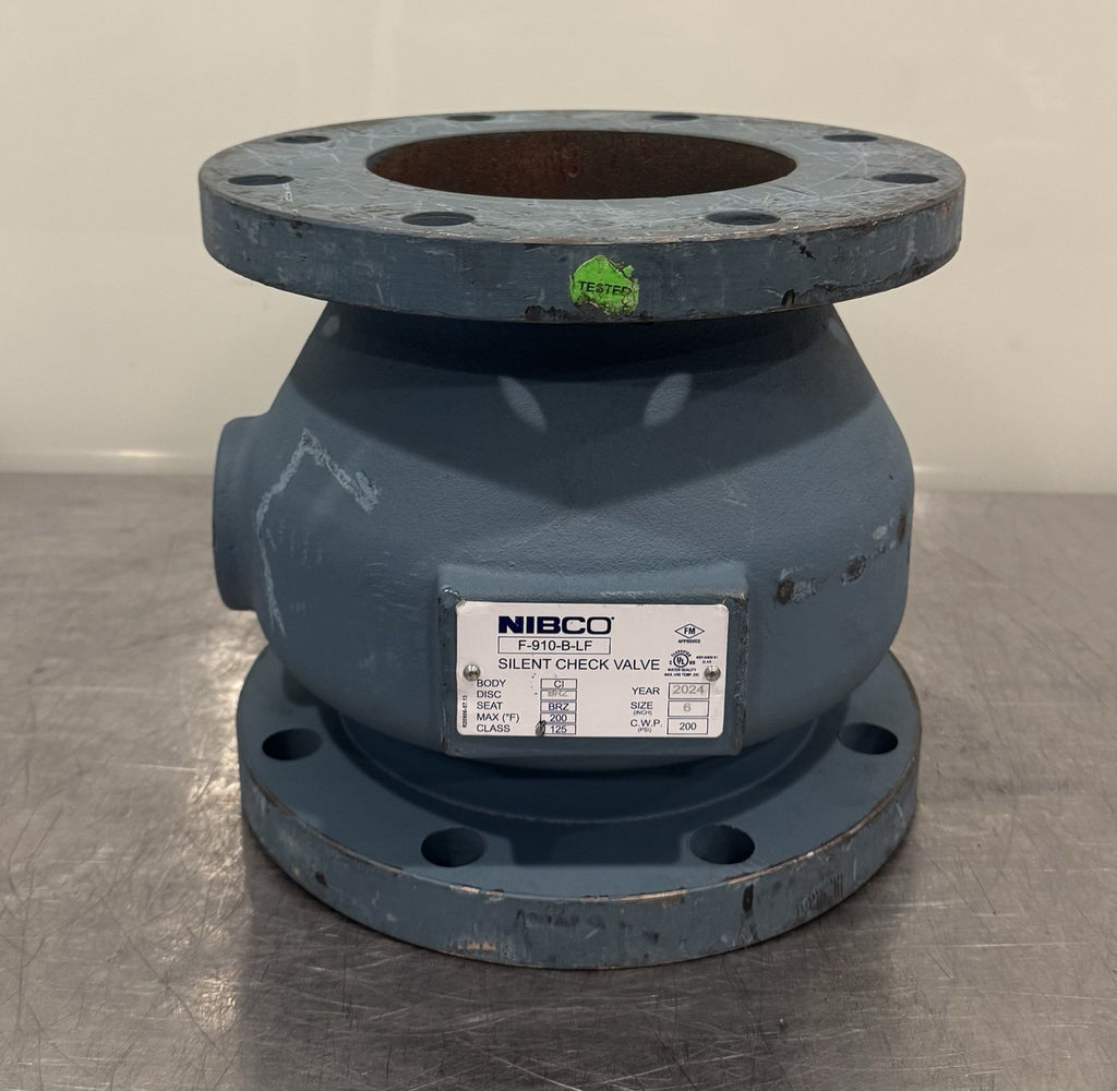Nibco F-910-B-LF Silent Check Valve 6” Flanged NEW! FREE SHIPPING!
