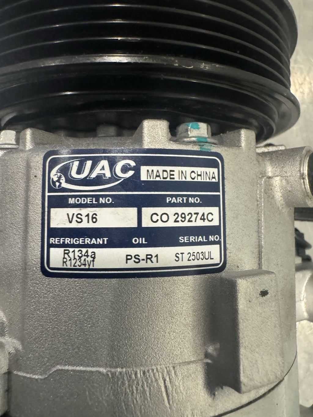 UAC CO 29274C AC Compressor VS16 Genuine NEW! FREE SHIPPING!