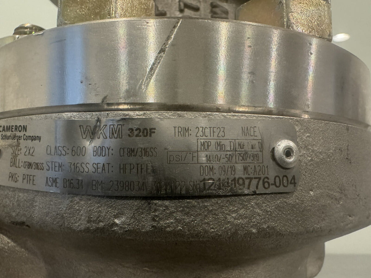 Cameron WKM 320F 2" Floating Ball Valve 316 Stainless NEW! FREE SHIPPING!