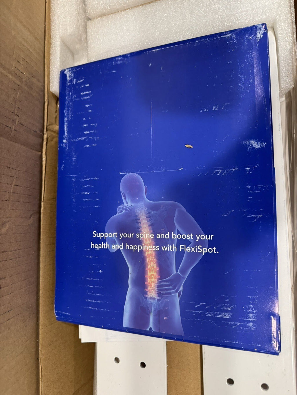 Flexispot EC1W Adjustable Desk Electric White NO DESKTOP! NEW IN BOX!