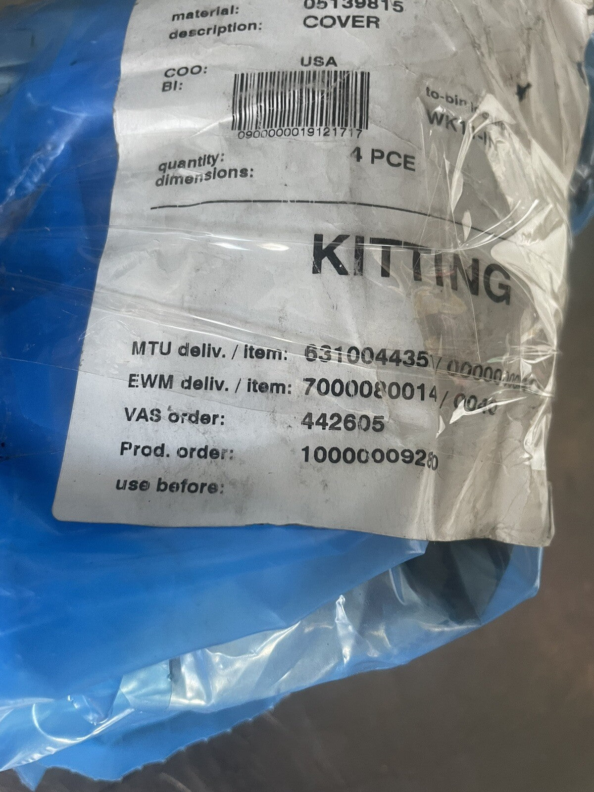 MTU 05139815 Cover Assembly NEW! FREE SHIPPING!