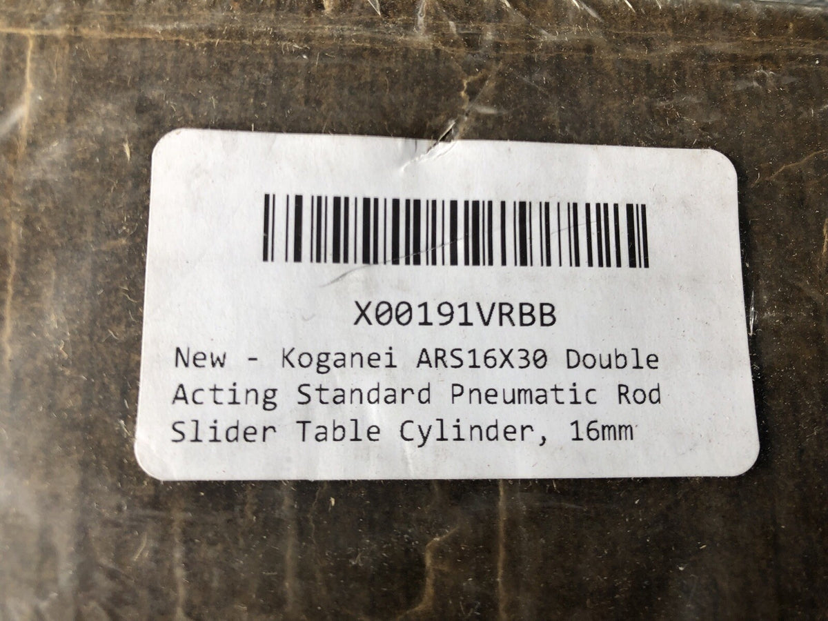 Koganei ARS16X30 Double Acting Standard Pneumatic Rod Slider Table Cylinder NEW