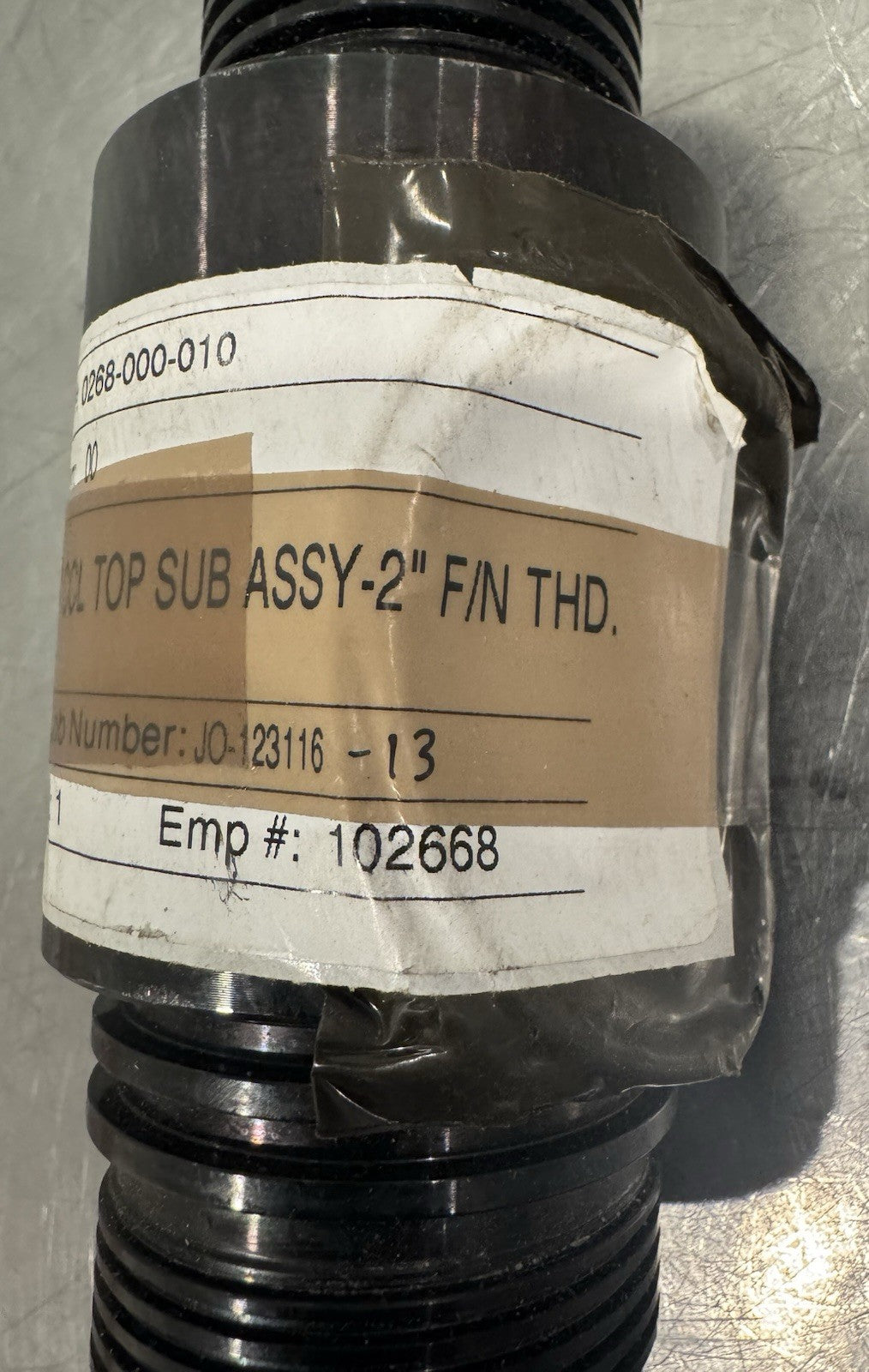 0268-000-010 2-3/4” CCL Top Sub ASSY-2” F/N Thread NEW! FREE SHIPPING!