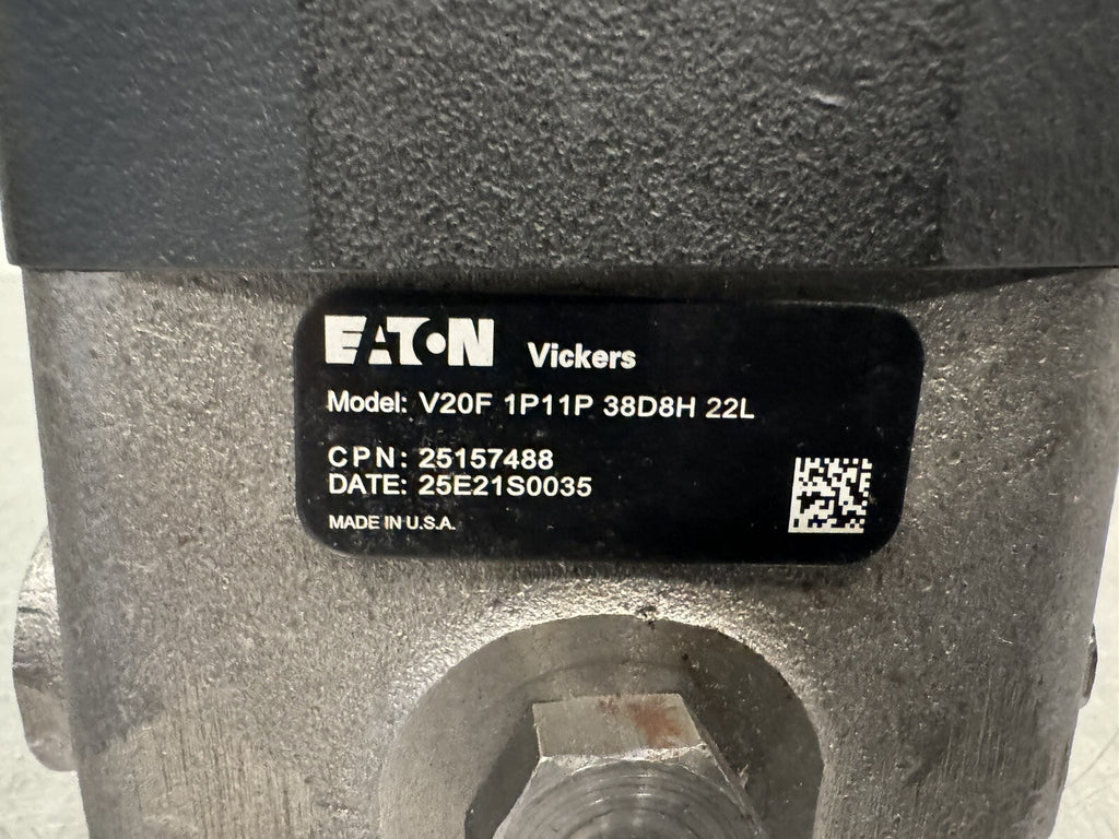 Eaton V20F 1P11P 38D8H 22L Hydraulic Vane Pump 25157488 Vickers NEW! SHIPS FREE!